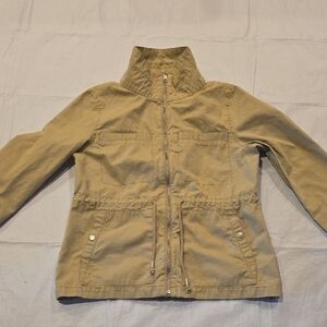 Old Navy Women's Utility Jacket Zip Front Tan‎ M